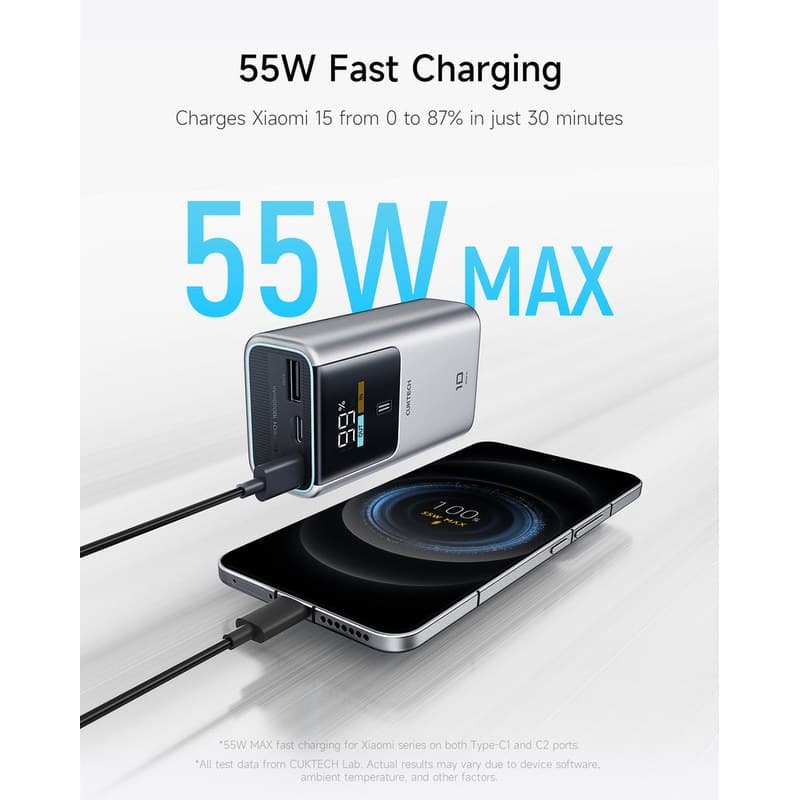 CUKTECH 10 Mini 10000mAh 55W Pocket Power Bank thumbnail 3