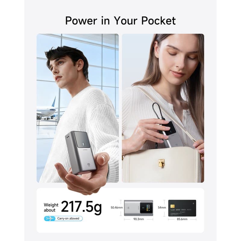 CUKTECH 10 Mini 10000mAh 55W Pocket Power Bank thumbnail 6