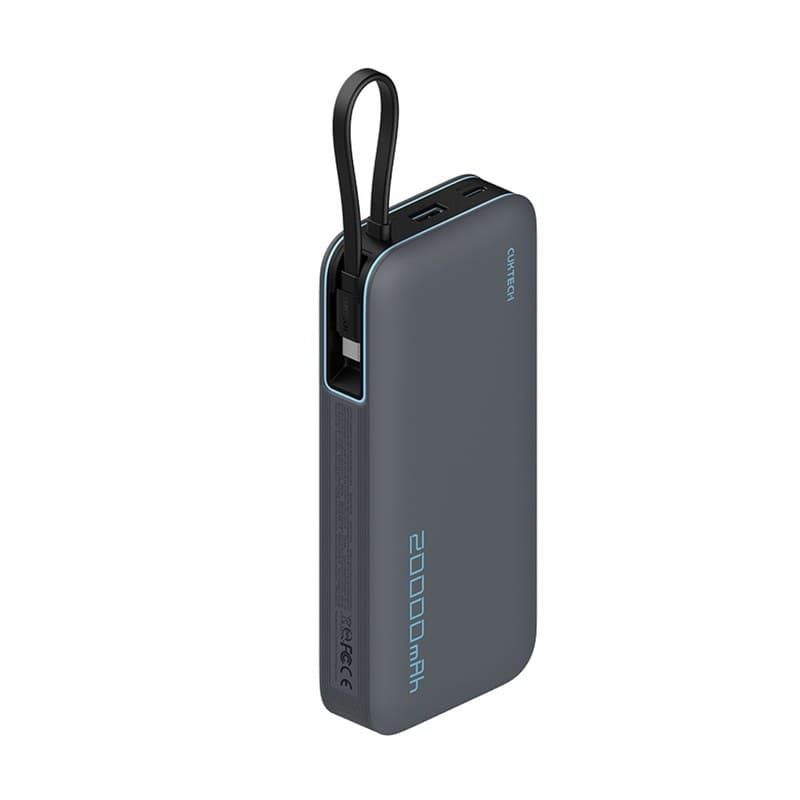 CUKTECH 45W 20000mAh Power Bank with Built-in USB-C Cable
