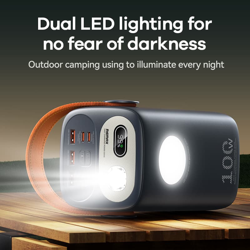 Remax 100W 60000mAh PD+QC Power Bank with LED Light thumbnail 5
