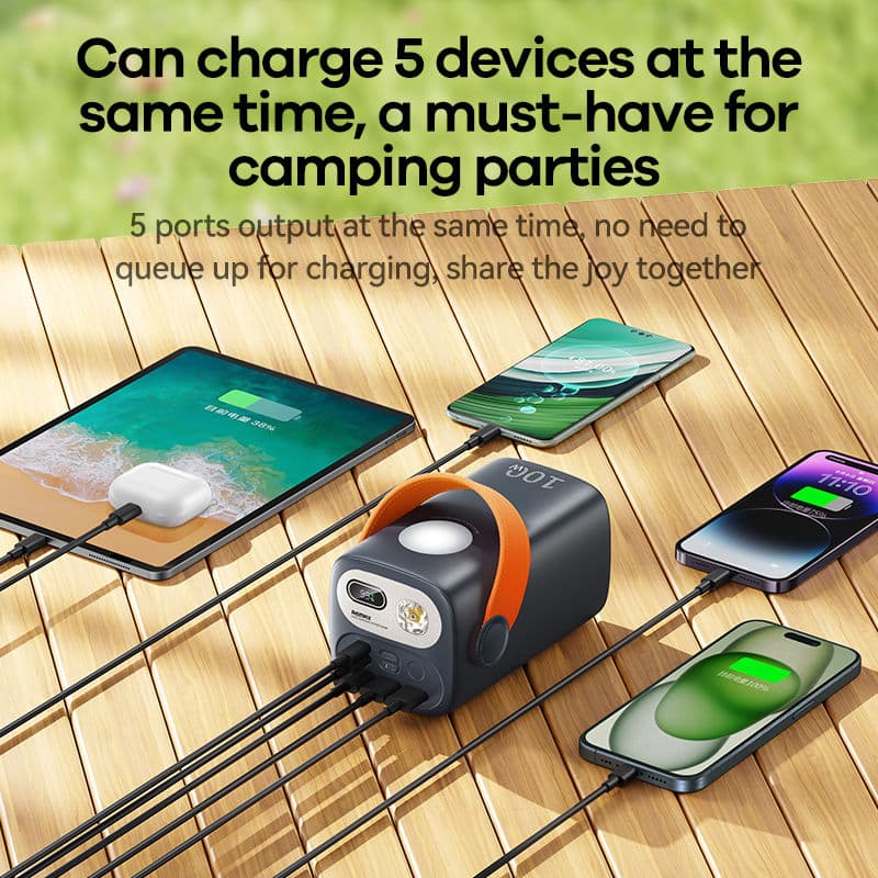 Remax 100W 60000mAh PD+QC Power Bank with LED Light thumbnail 6