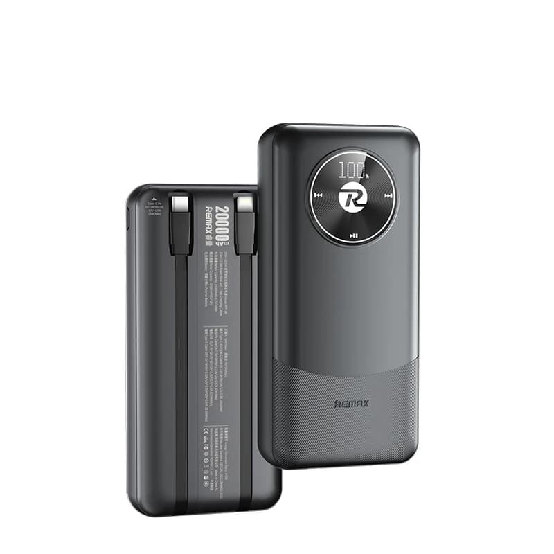Remax 20W+22.5W 20000mAh Power Bank with Built-in Dual Cables