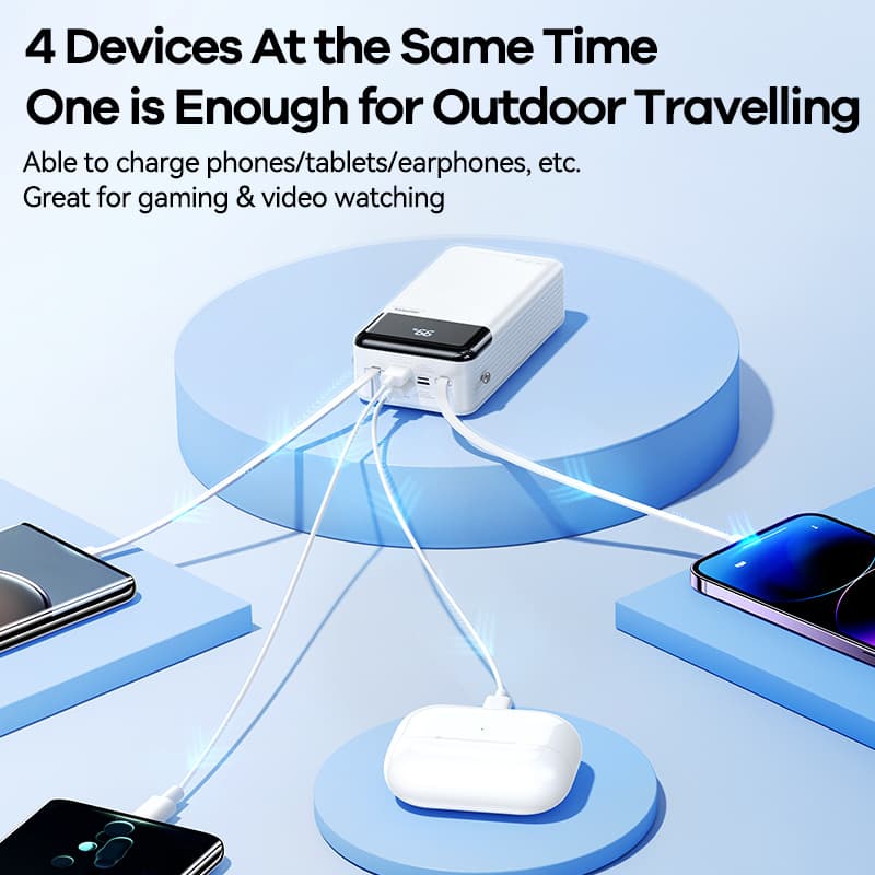 Remax 22.5W 60000mAh Power Bank with Built-in Cables & Light thumbnail 2