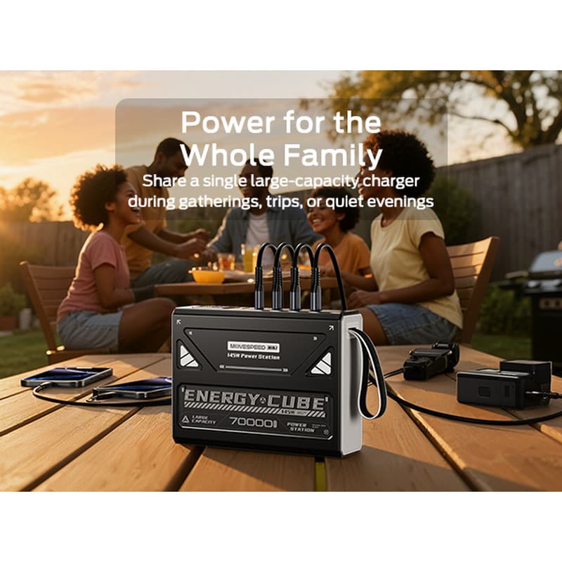 MoveSpeed 145W 70000mAh Power Station for Laptops & Outdoor thumbnail 2
